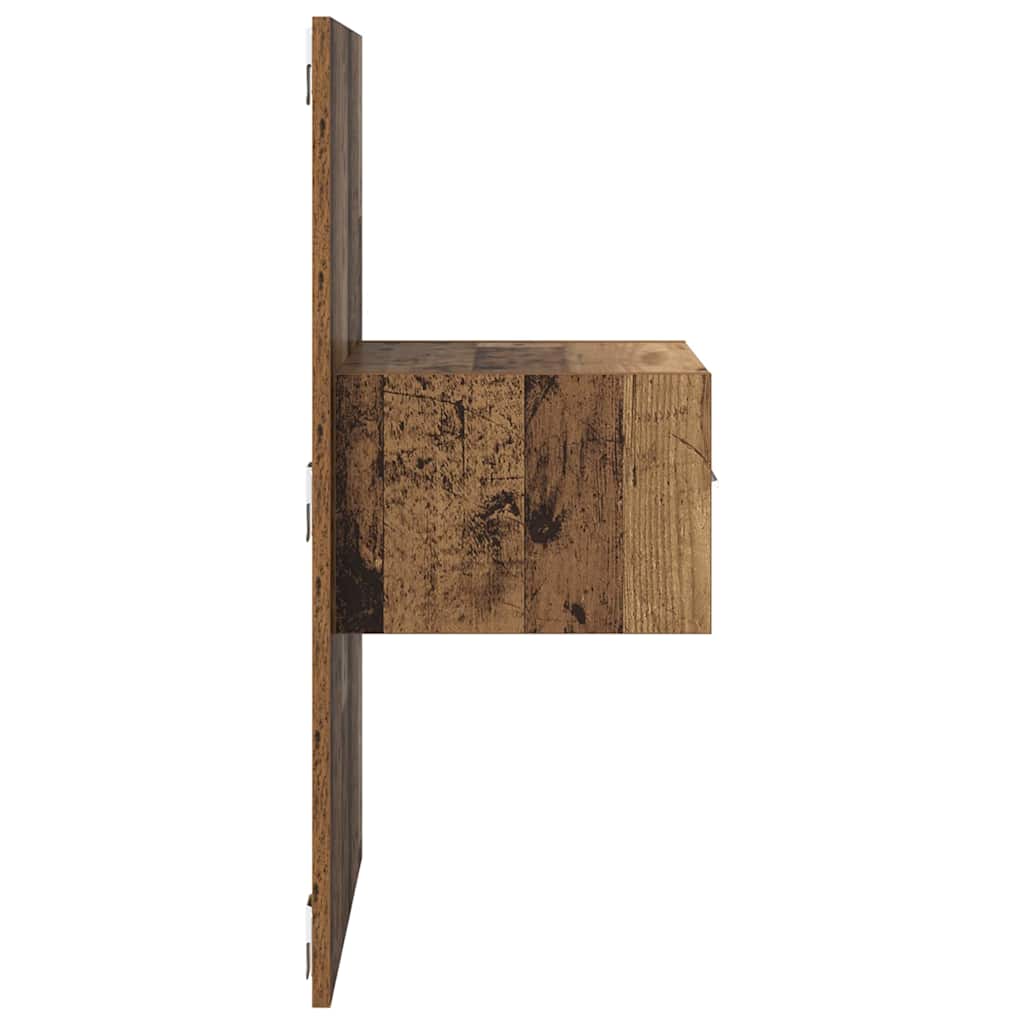 Bed Cabinet 2 pcs Old wood 48.5 x 32.5 x 80 cm Engineered wood