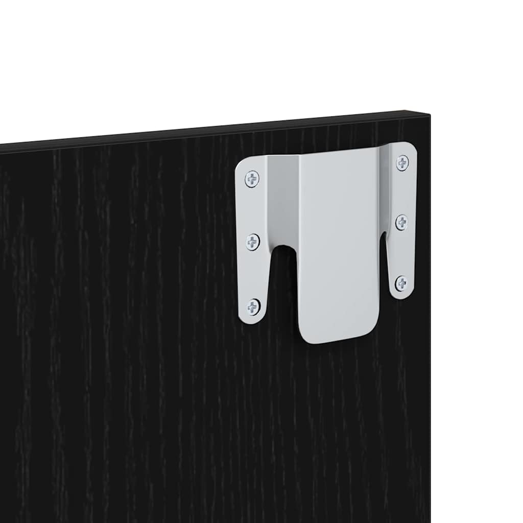 Bed Cabinet 2 pcs Black oak 48.5 x 32.5 x 80 cm Engineered wood