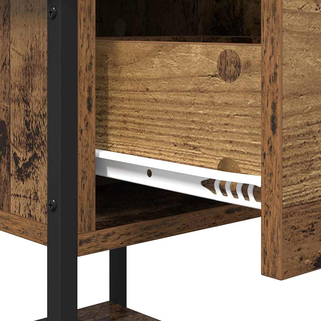 Bed Cabinet 2 pcs Old wood 40 x 39 x 40 cm Engineered wood