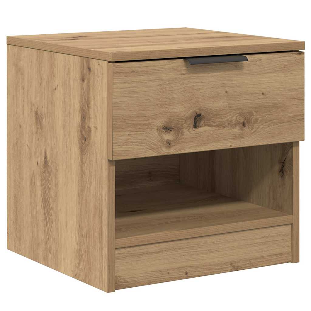 Bed Cabinet 2 pcs Artisan oak 40 x 39 x 40 cm Engineered wood