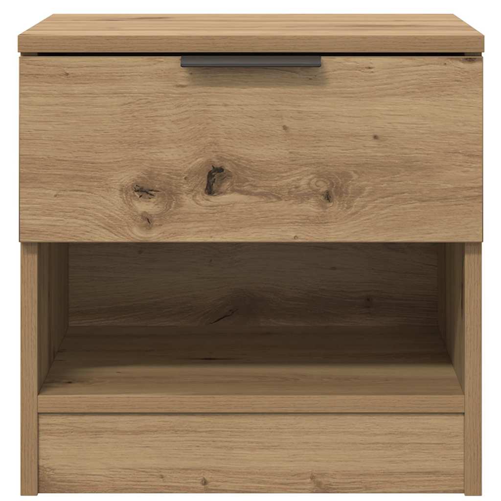 Bed Cabinet 2 pcs Artisan oak 40 x 39 x 40 cm Engineered wood