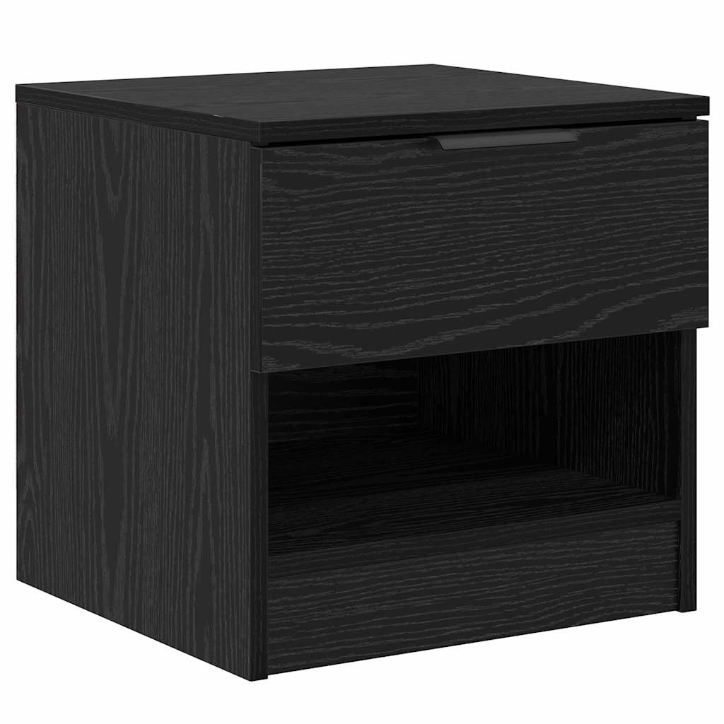 Bed Cabinet 2 pcs Black oak 40 x 39 x 40 cm Engineered wood