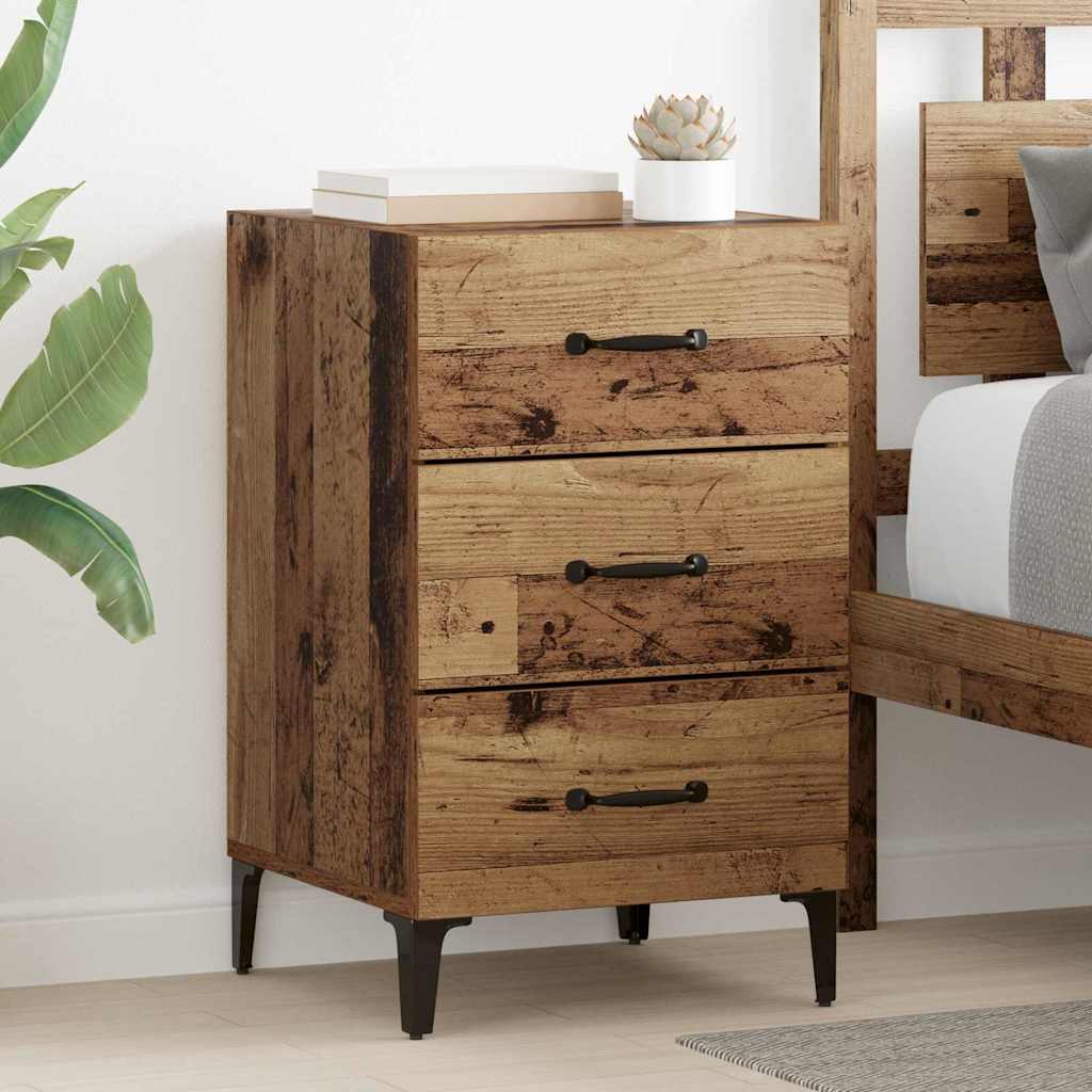 Bedside Cabinet Old wood 40 x 40 x 66 cm Engineered wood