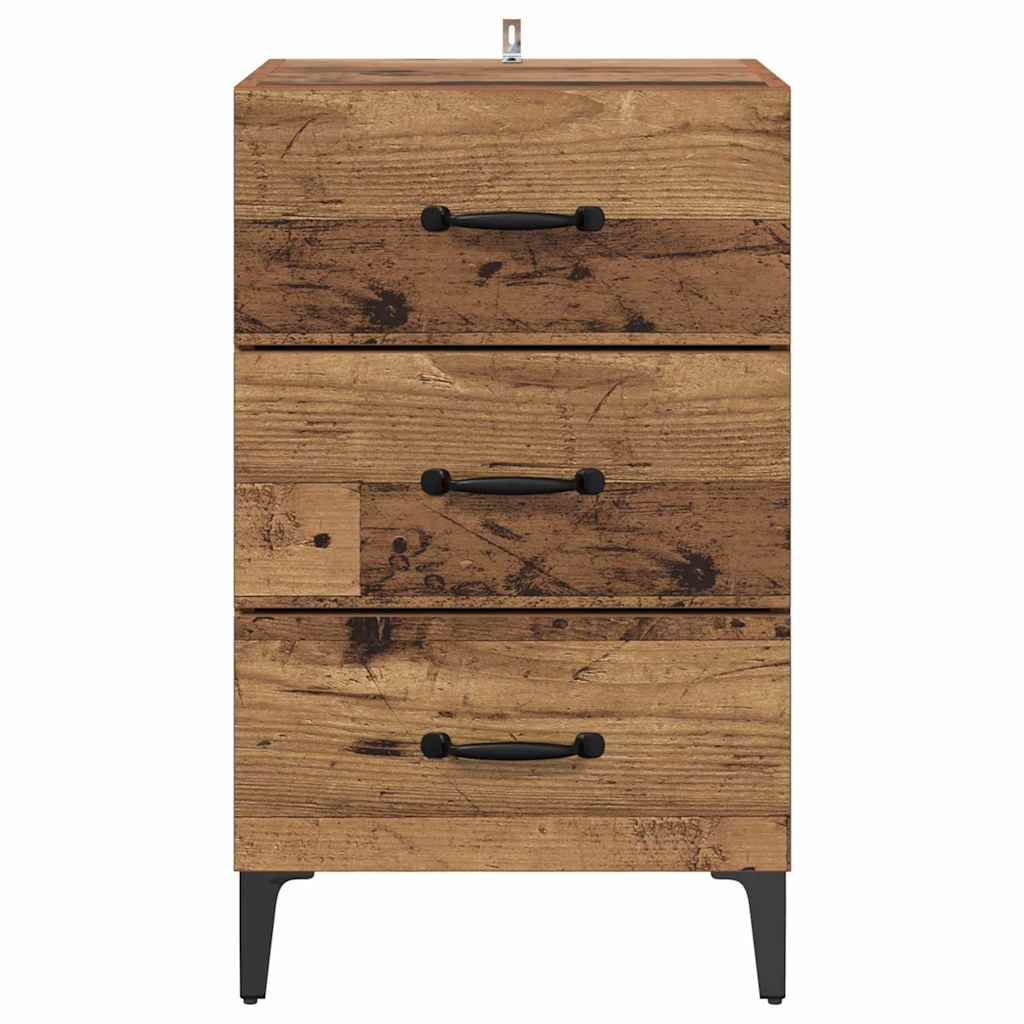 Bedside Cabinet Old wood 40 x 40 x 66 cm Engineered wood