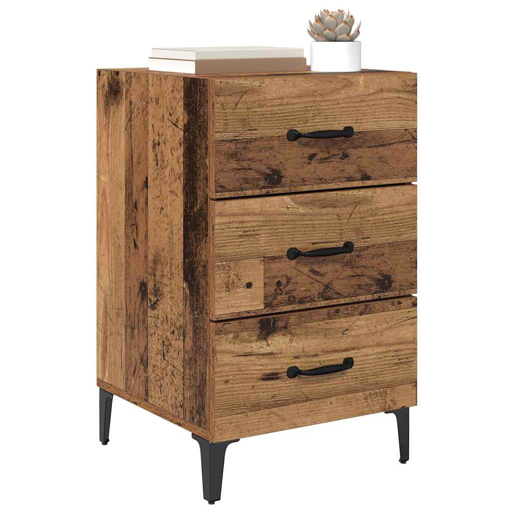 Bedside Cabinet Old wood 40 x 40 x 66 cm Engineered wood