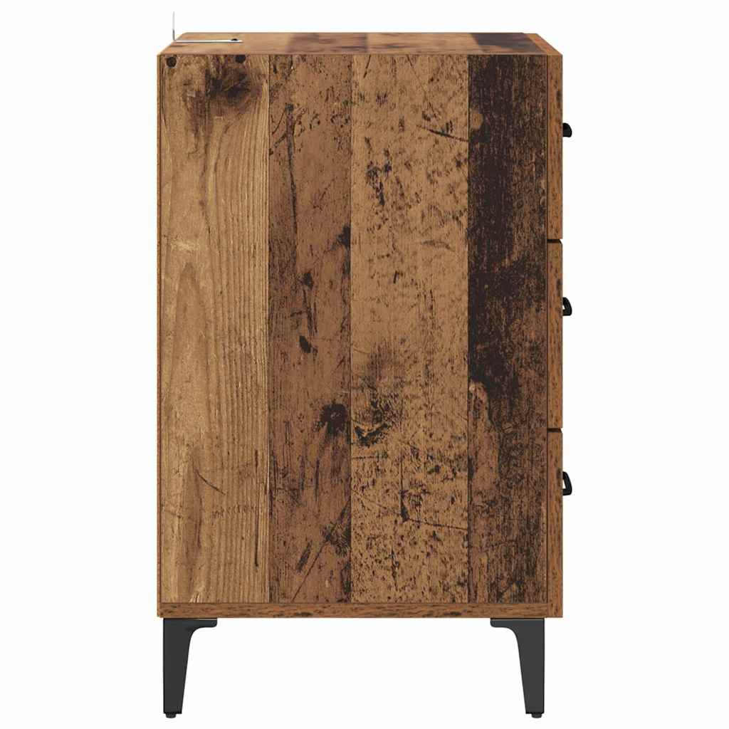 Bedside Cabinet Old wood 40 x 40 x 66 cm Engineered wood
