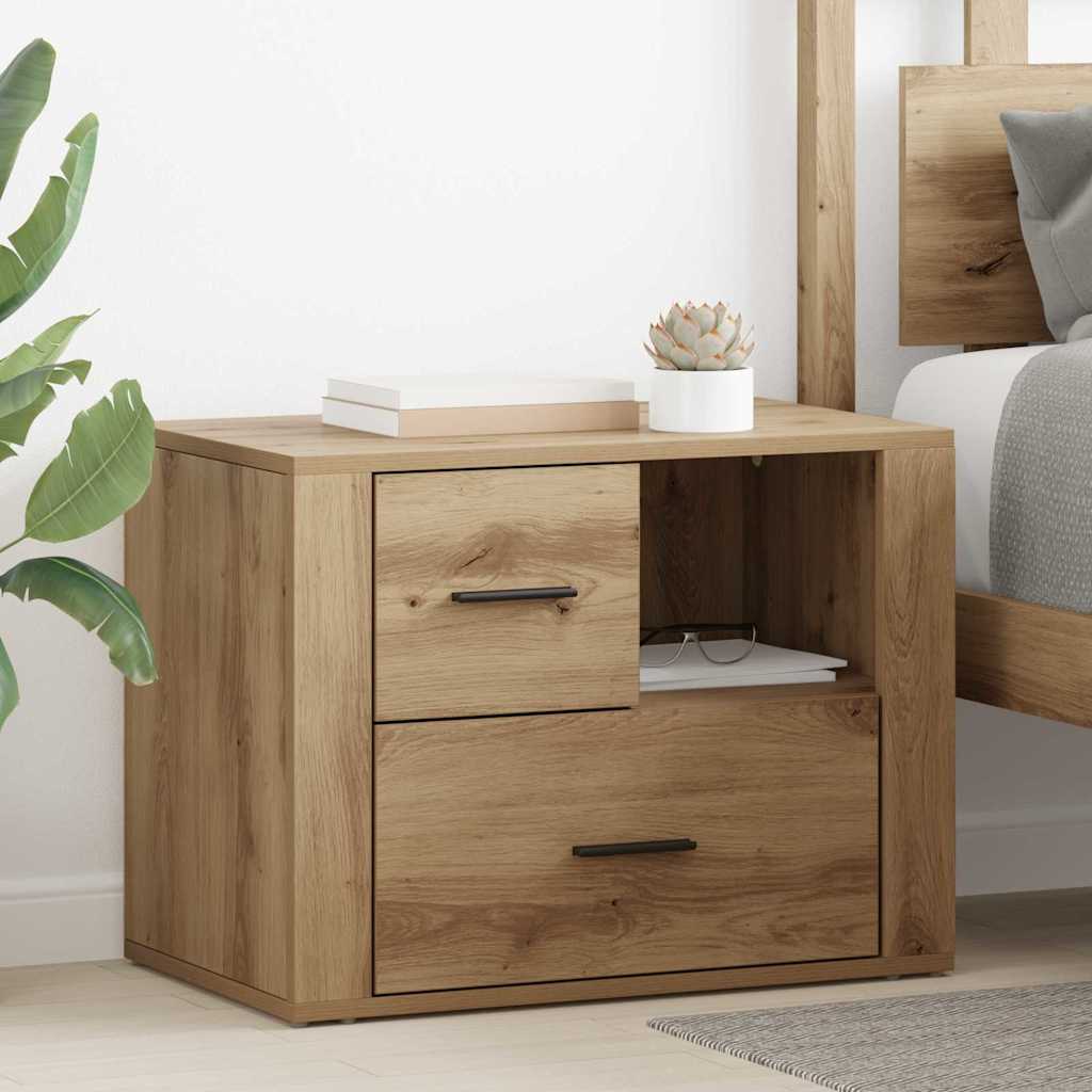 Bedside Cabinet Artisan oak 60 x 36 x 45 cm Engineered wood