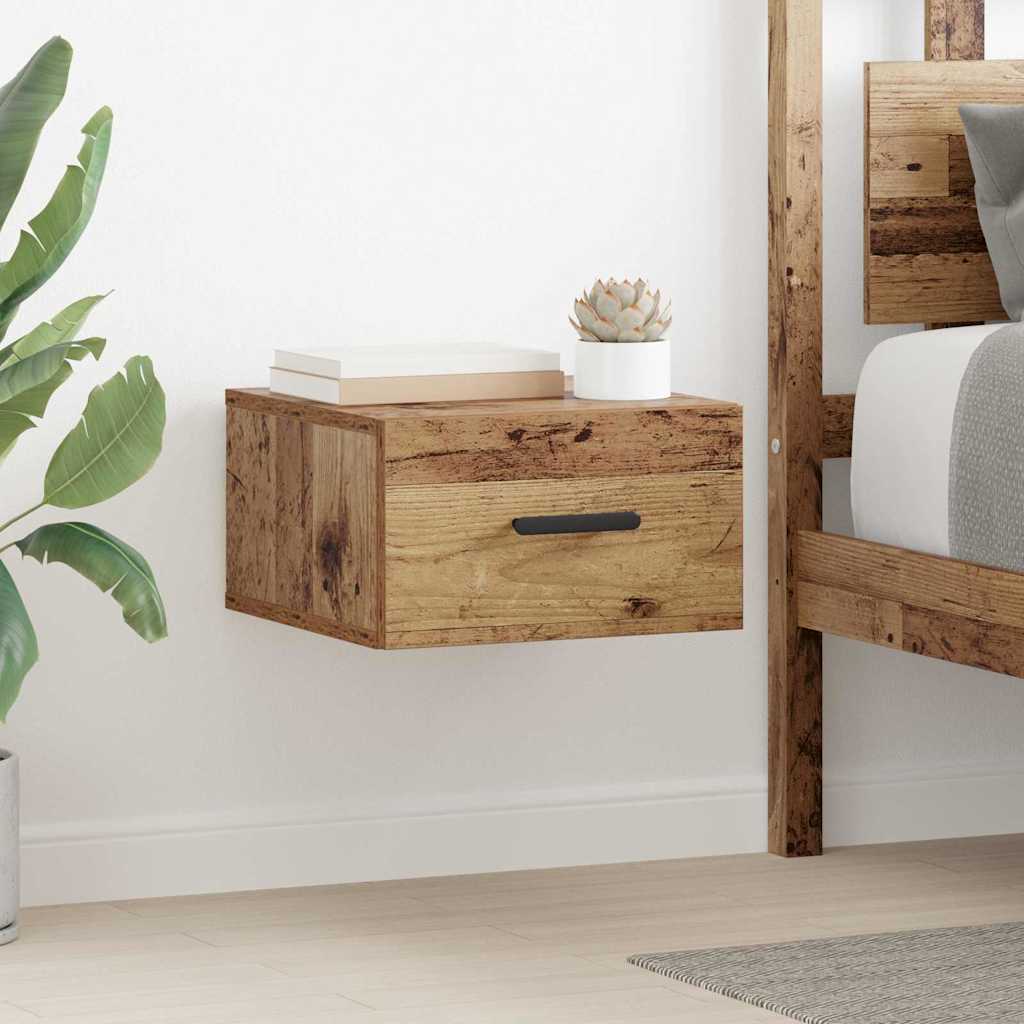 Bedside Cabinet 2 pcs Old wood 35 x 35 x 20 cm Engineered wood