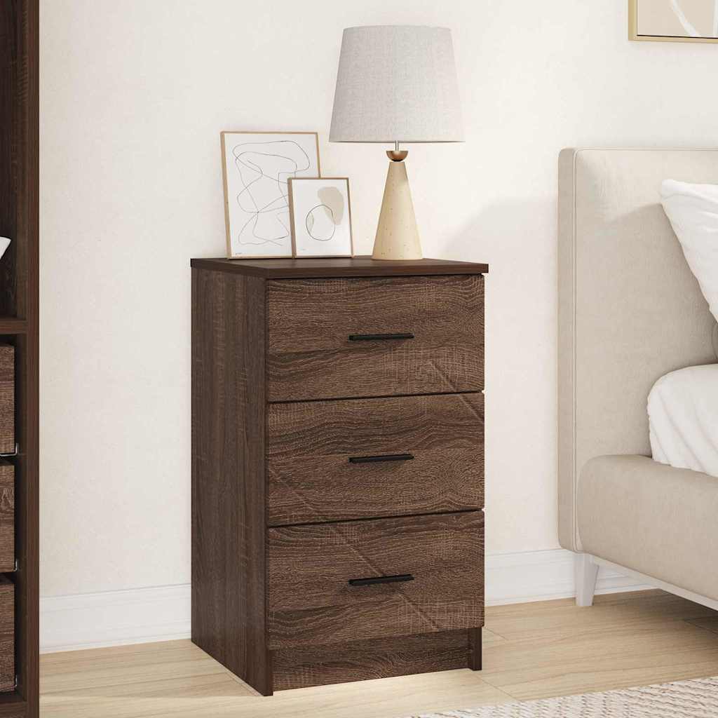 Bedside Cabinet Brown oak 38 x 38 x 66 cm Engineered wood