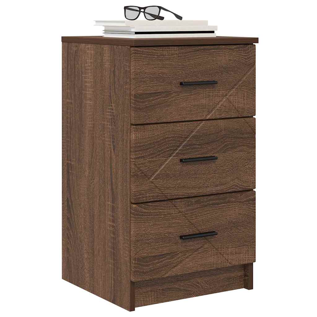 Bedside Cabinet Brown oak 38 x 38 x 66 cm Engineered wood