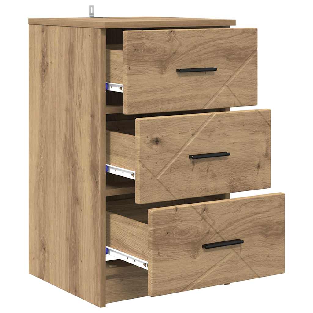 Bedside Cabinet Artisan oak 38 x 38 x 66 cm Engineered wood