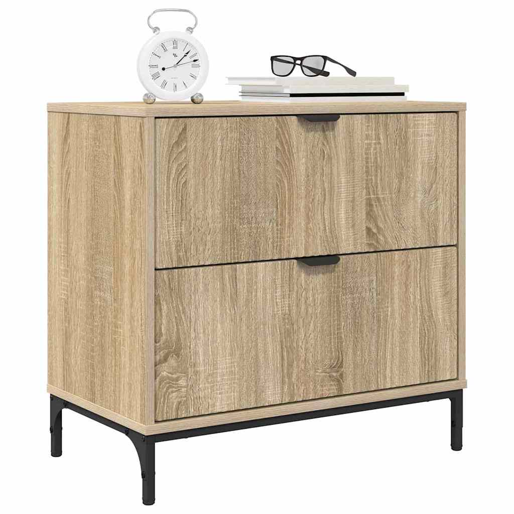 Bedside Table Sonoma oak 63.5 x 36 x 61 cm Engineered wood