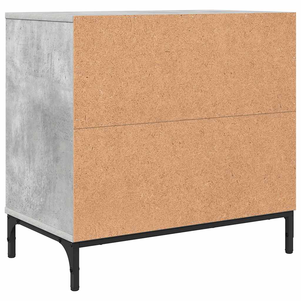 Bedside Table Concrete grey 63.5 x 36 x 61 cm Engineered wood