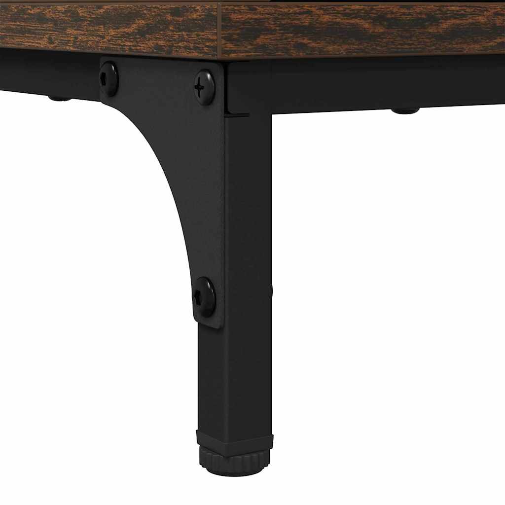 Bedside Table Smoked oak 63.5 x 36 x 61 cm Engineered wood