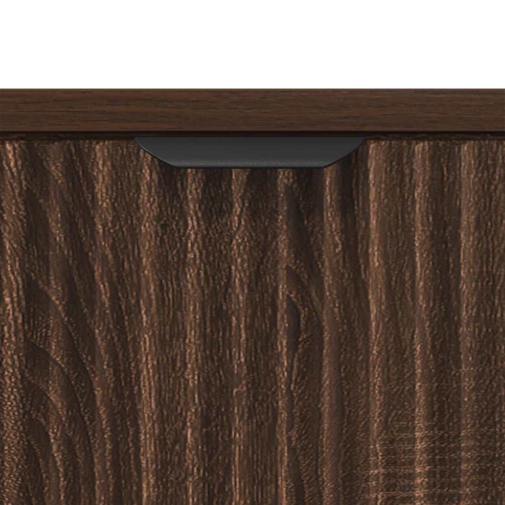 Bedside Table Brown oak 63.5 x 36 x 61 cm Engineered wood