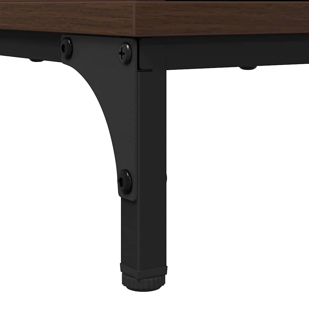 Bedside Table Brown oak 63.5 x 36 x 61 cm Engineered wood