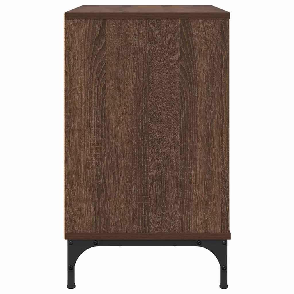 Bedside Table Brown oak 63.5 x 36 x 61 cm Engineered wood