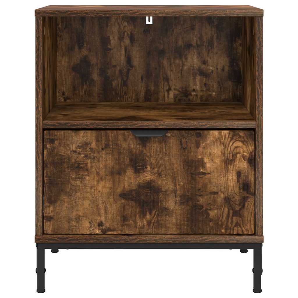 Bedside Tables 2 pcs Smoked oak 49 x 36 x 61 cm Engineered wood