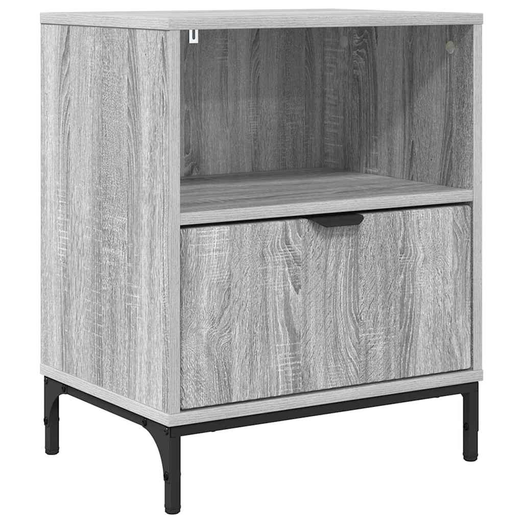 Bedside Table Grey sonoma 49 x 36 x 61 cm Engineered wood