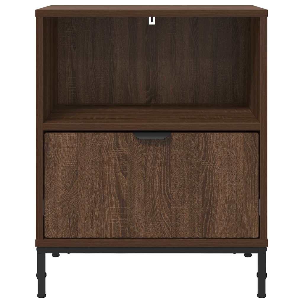 Bedside Tables 2 pcs Brown oak 49 x 36 x 61 cm Engineered wood