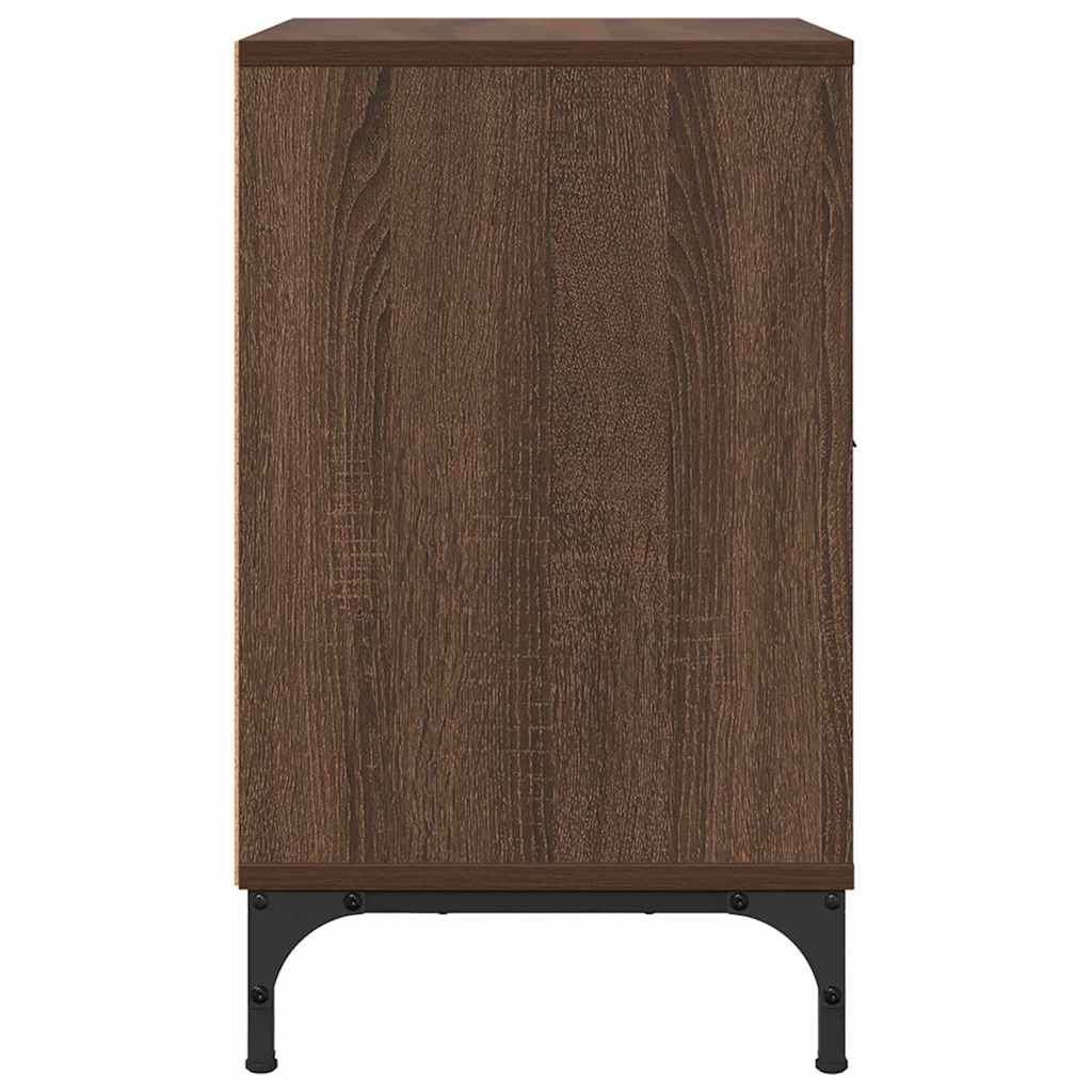 Bedside Tables 2 pcs Brown oak 49 x 36 x 61 cm Engineered wood
