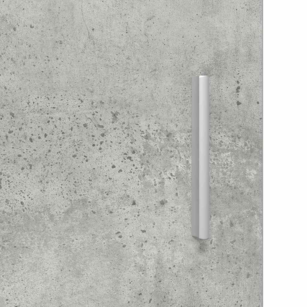 Wall-mounted Cabinet with Shelf Concrete grey 55 x 29 x 100 cm