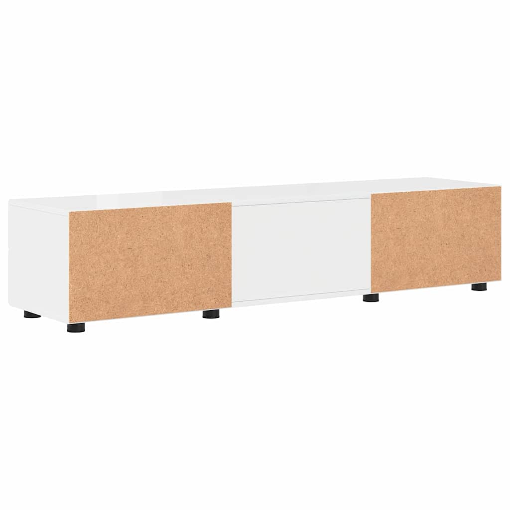 TV Cabinet High gloss white 150 x 39 x 30 cm Engineered wood