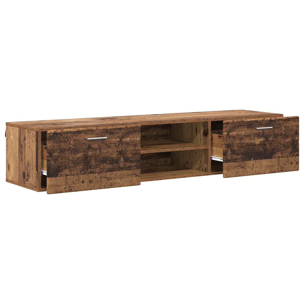 TV Cabinet with Shelf Old wood 150 x 39 x 30 cm Engineered wood