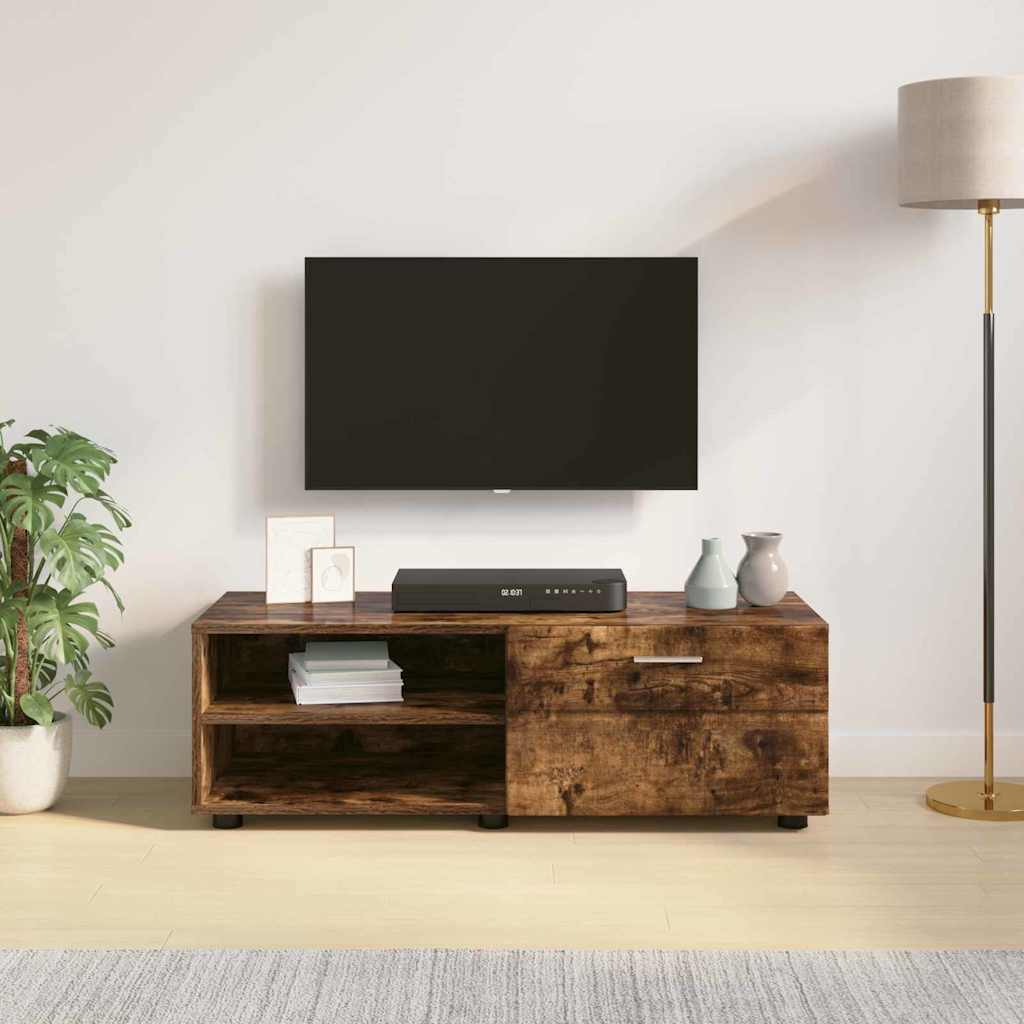 TV Cabinet Smoked oak 100.5 x 39 x 30 cm Engineered wood