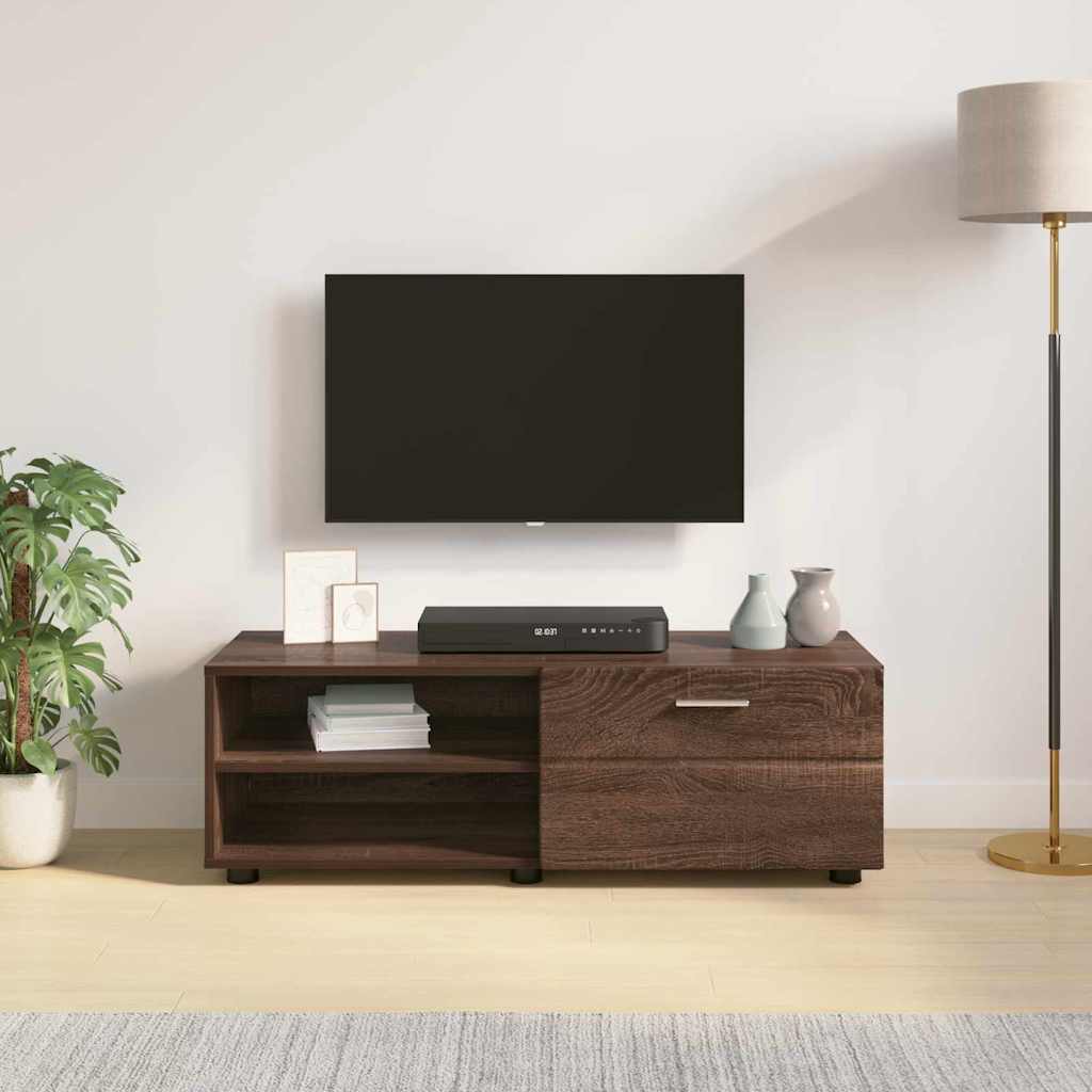 TV Cabinet Brown oak 100.5 x 39 x 30 cm Engineered wood