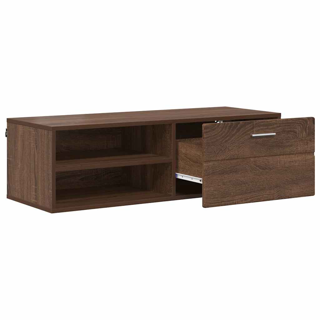 TV Cabinet Brown oak 100.5 x 39 x 30 cm Engineered wood