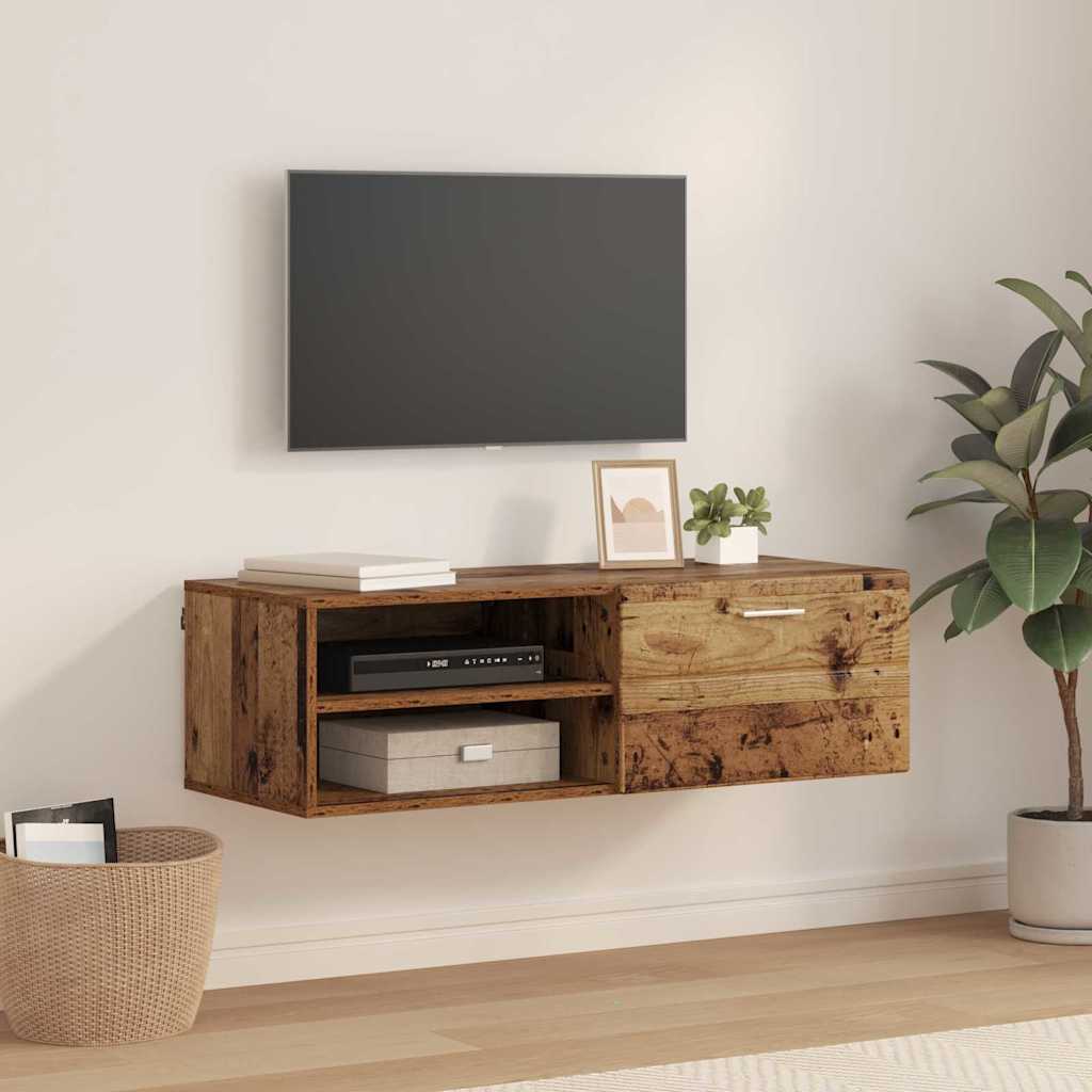TV Cabinet Old wood 100.5 x 39 x 30 cm Engineered wood