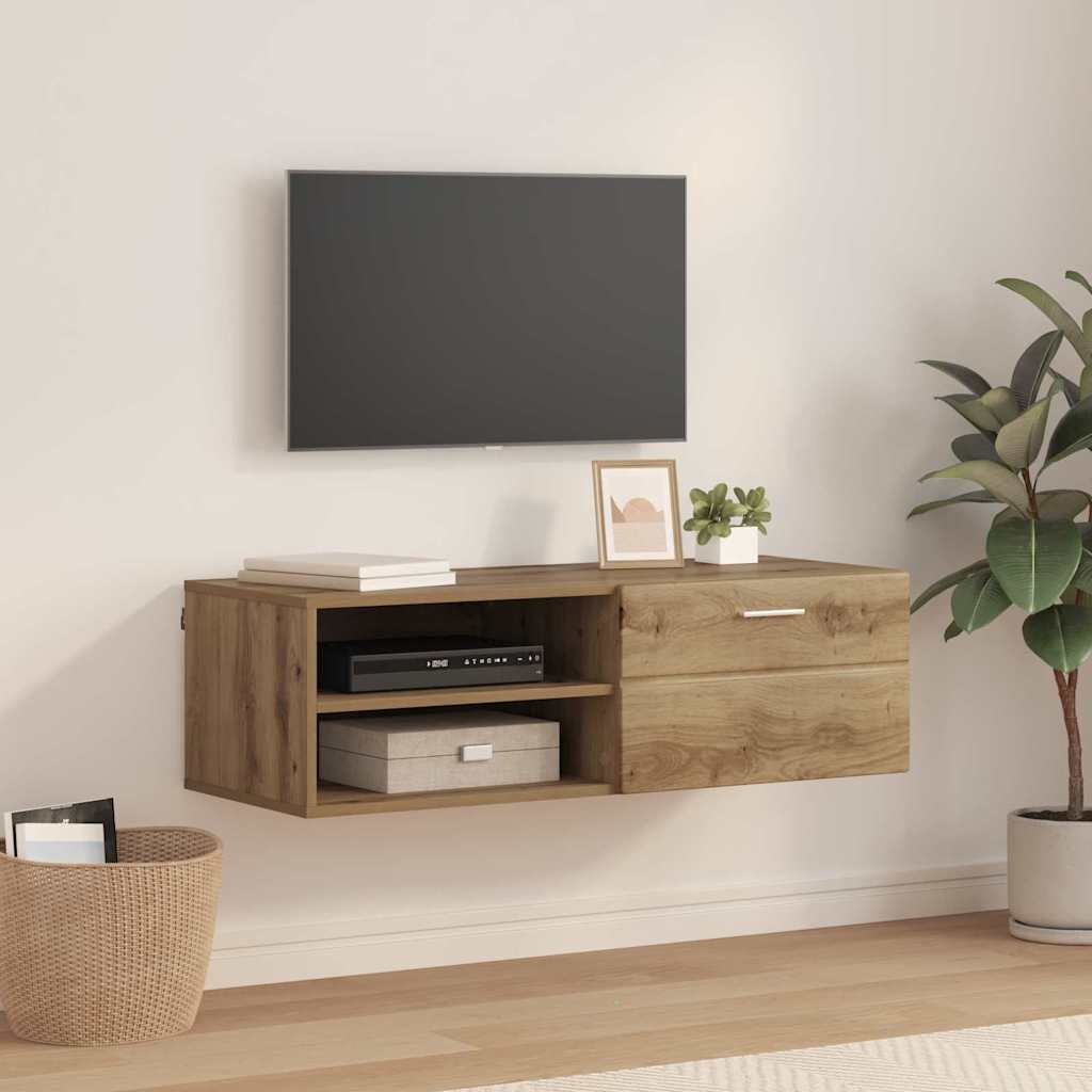 TV Cabinet Artisan oak 100.5 x 39 x 30 cm Engineered wood