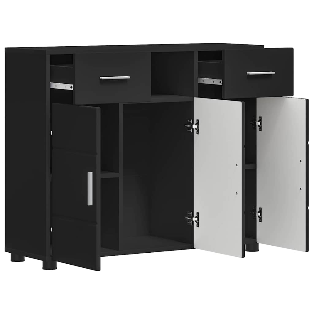 Sideboard with Drawer Black 88.5 x 30.5 x 73 cm Engineered wood