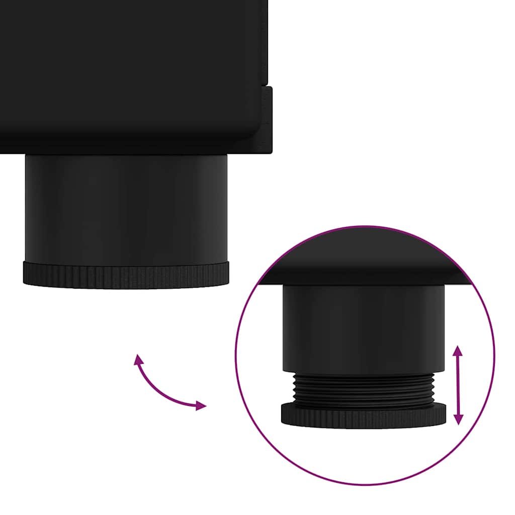 Sideboard with Drawer Black 88.5 x 30.5 x 73 cm Engineered wood