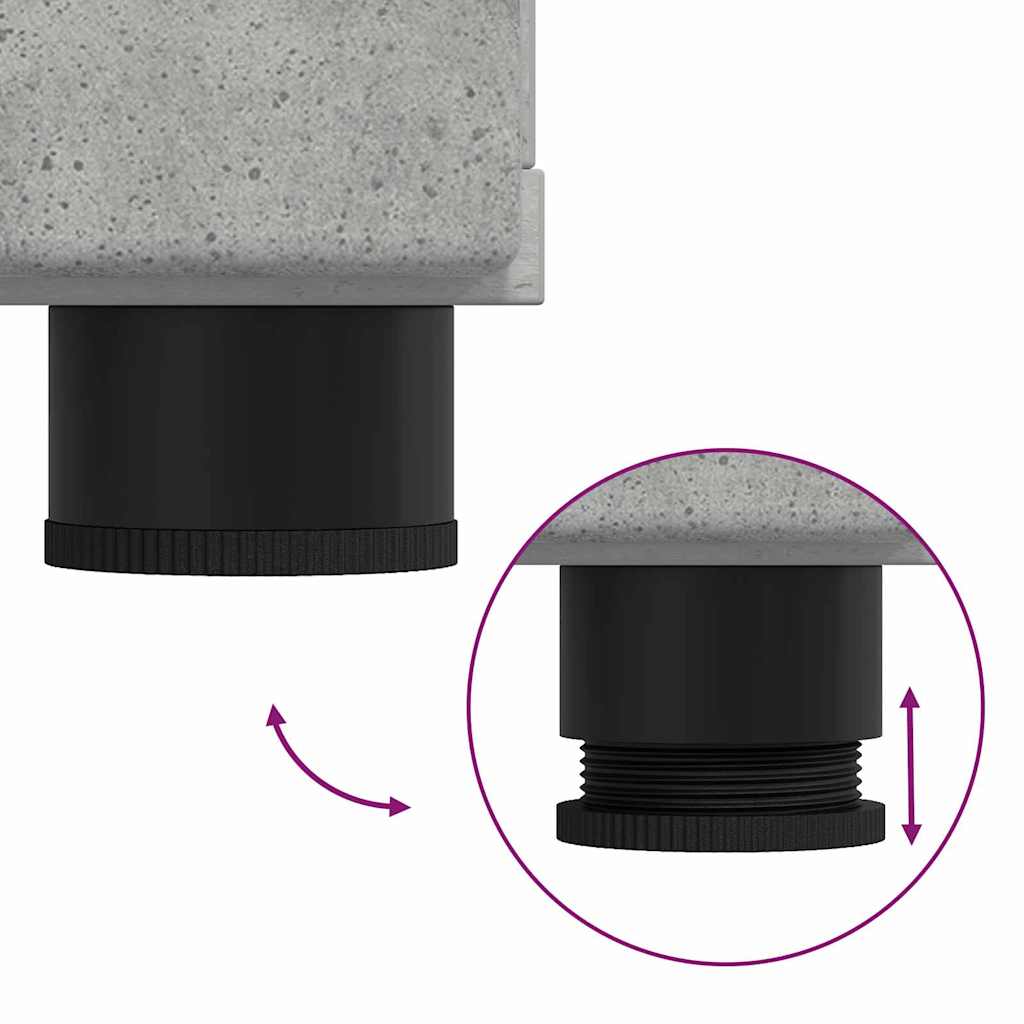 Sideboard Concrete grey 88.5 x 30.5 x 73 cm Engineered wood