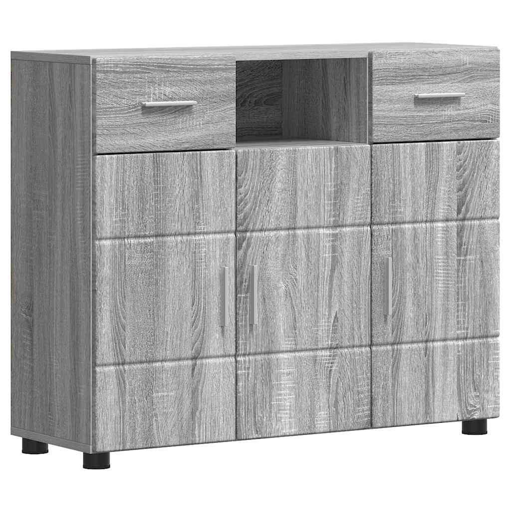 Sideboard Grey sonoma 88.5 x 30.5 x 73 cm Engineered wood