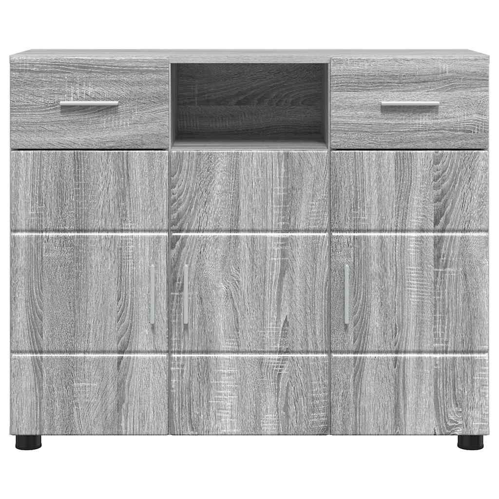 Sideboard Grey sonoma 88.5 x 30.5 x 73 cm Engineered wood