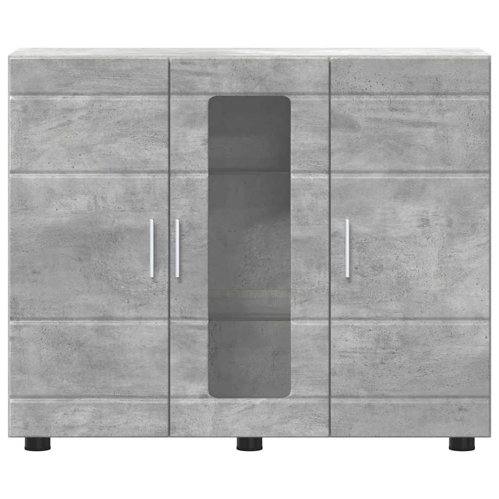 Sideboard Concrete grey 55.5 x 29 x 100 cm Engineered wood
