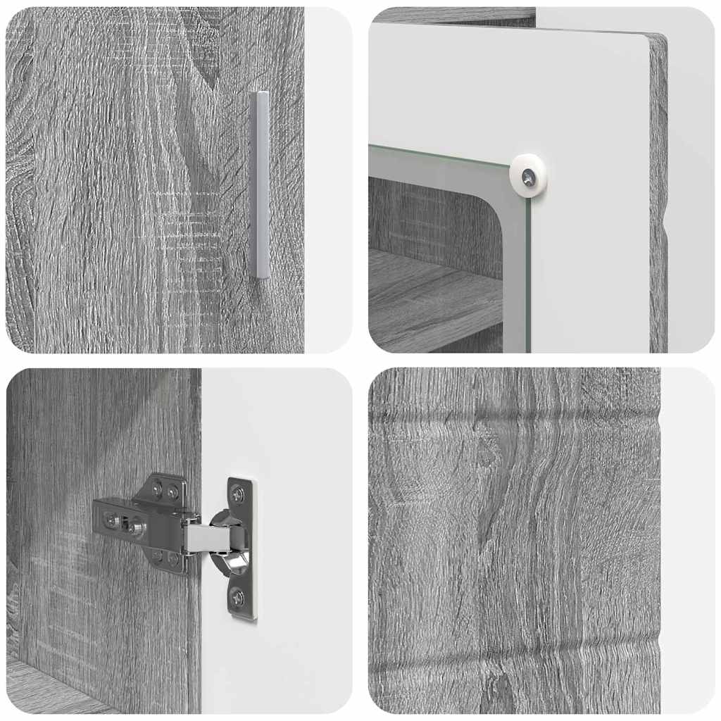 Sideboard Grey sonoma 55.5 x 29 x 100 cm Engineered wood