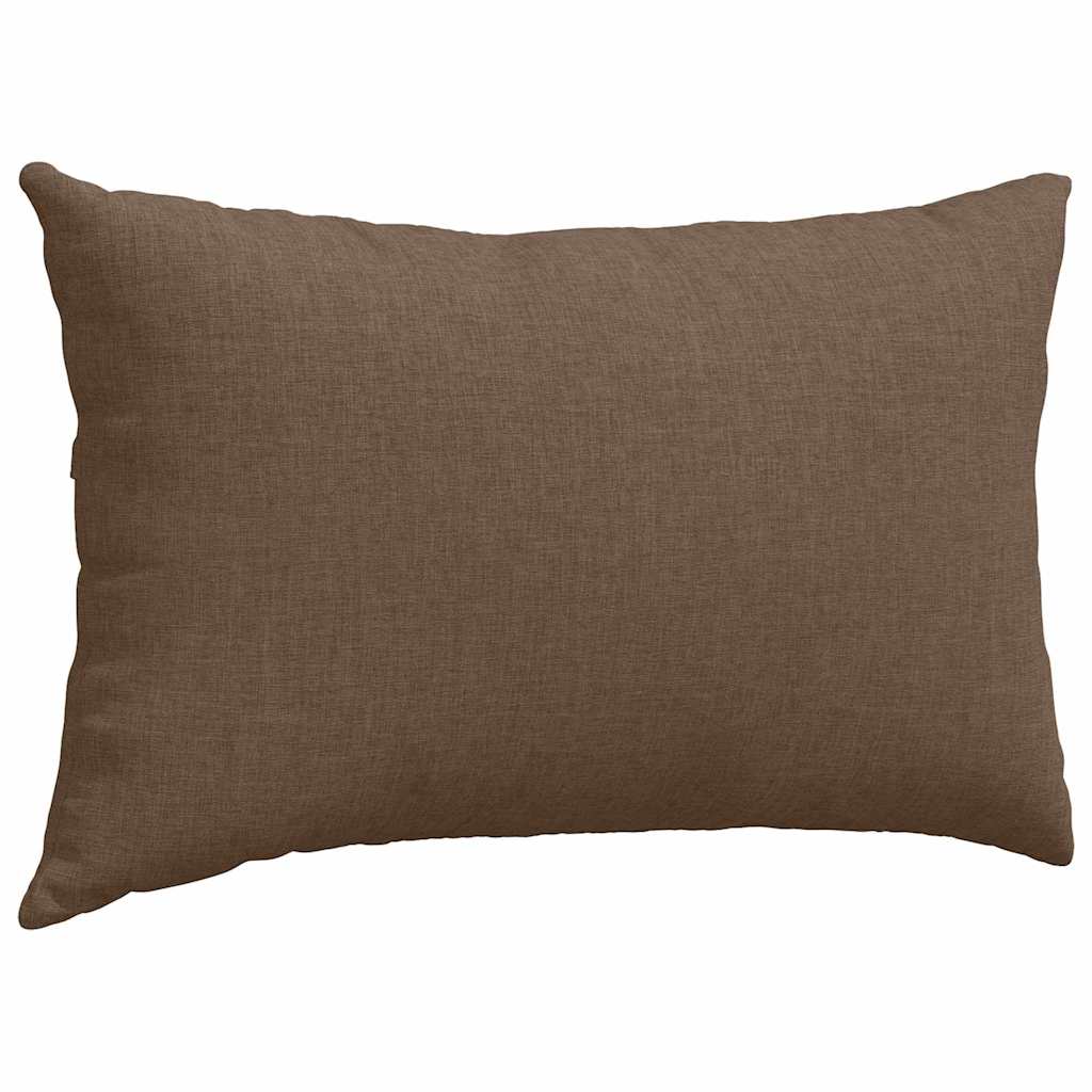 Sofa Pillows 2 pcs Brown 50 x 30 cm Fabric