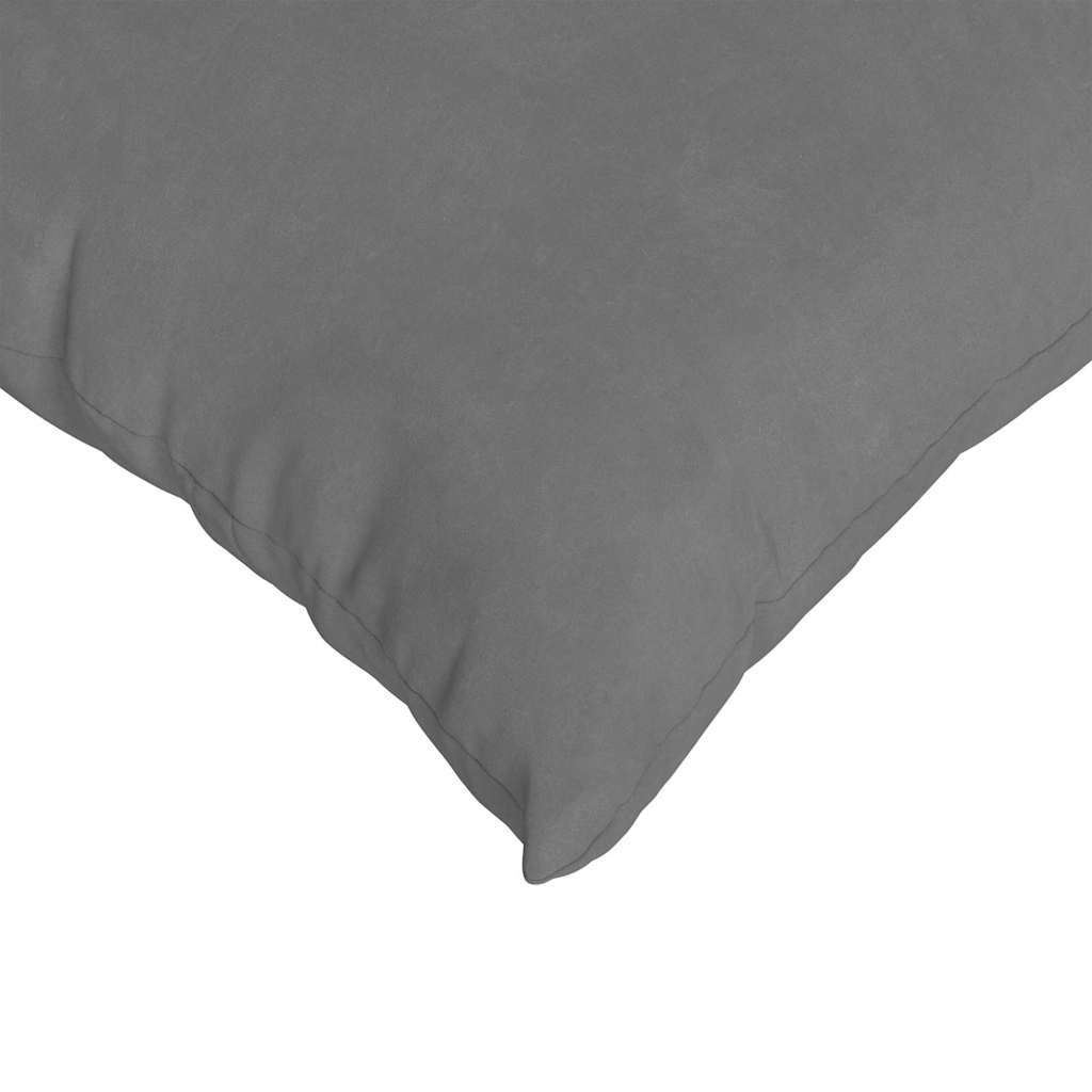 Sofa Pillows 2 pcs Dark Grey 50 x 30 cm Fabric