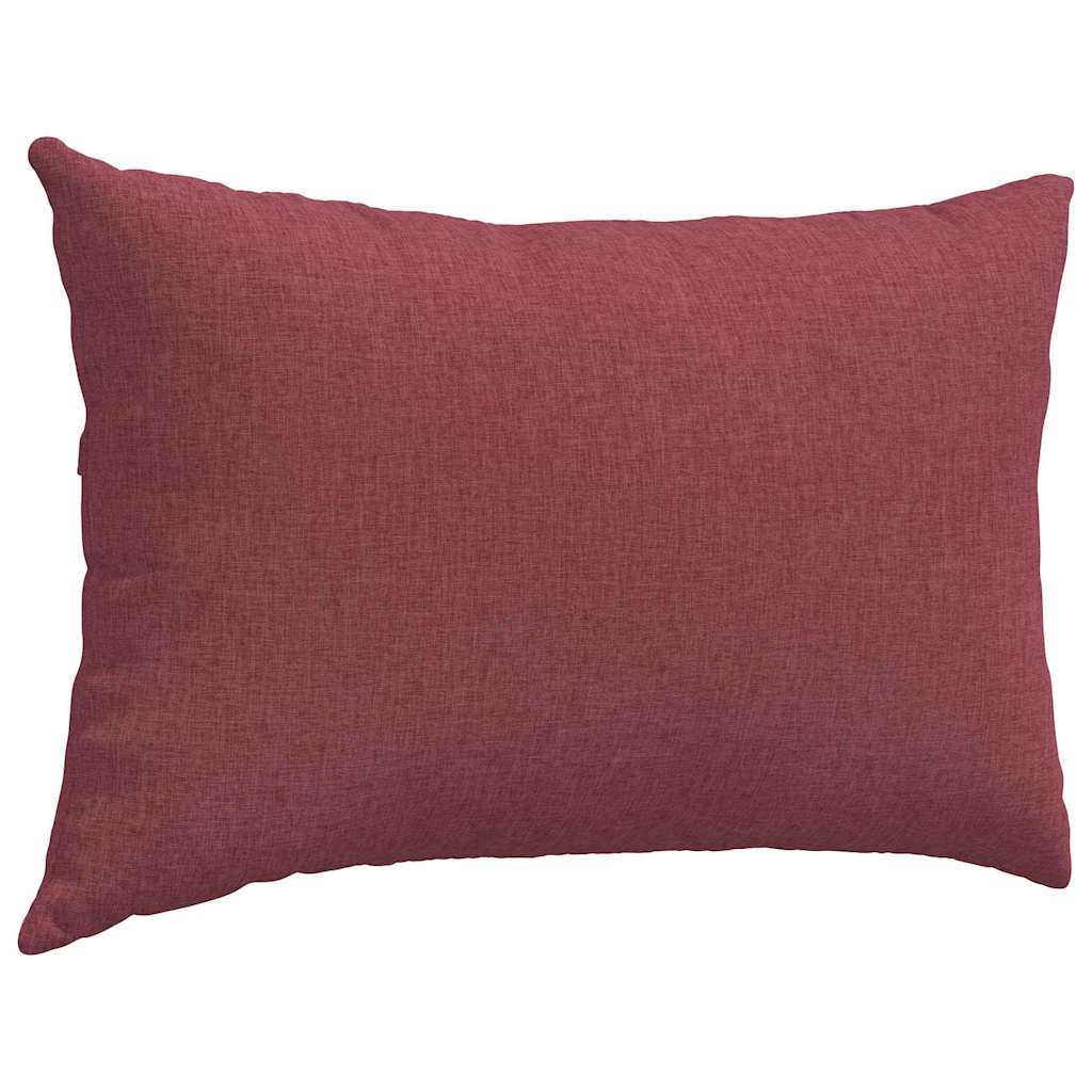 Sofa Pillows 2 pcs Wine Red 60 x 40 cm Fabric