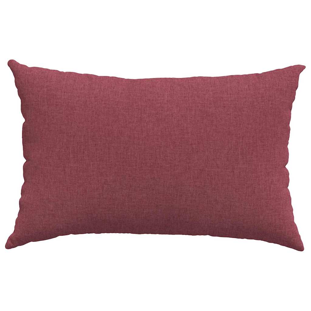 Sofa Pillows 2 pcs Wine Red 60 x 40 cm Fabric