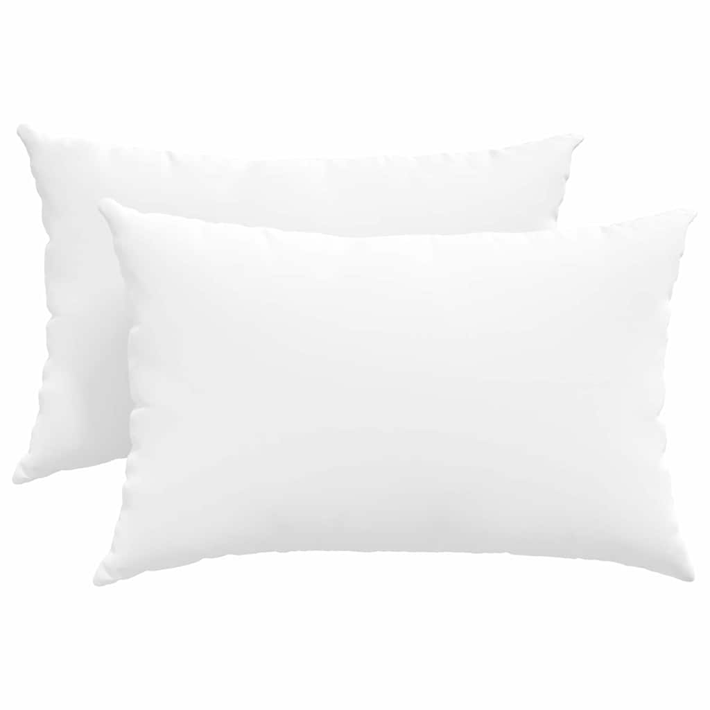 Sofa Pillows 2 pcs White 60 x 40 cm Fabric