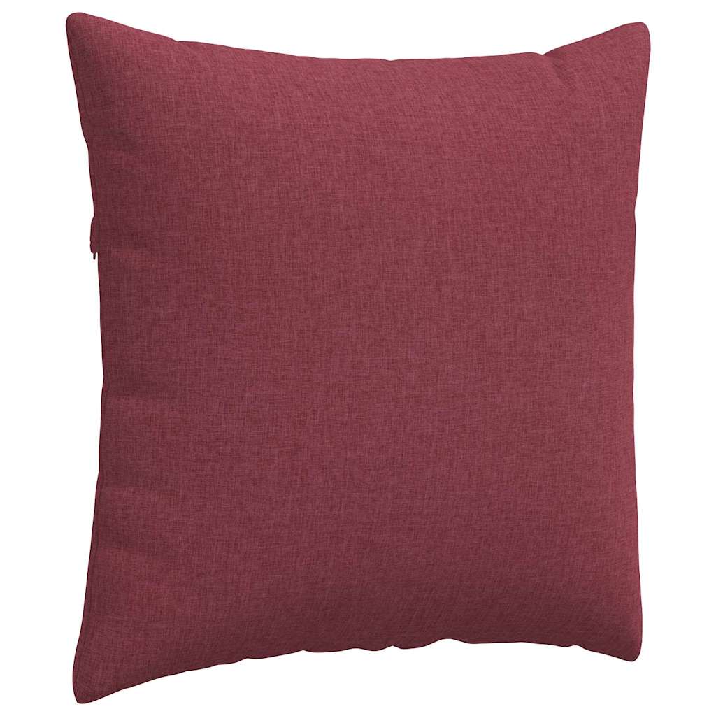Sofa Pillows 2 pcs Wine Red 60 x 60 cm Fabric