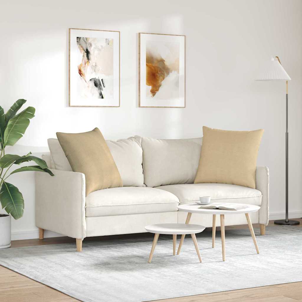 Sofa Pillows 2 pcs Grey Green 60 x 60 cm Corduroy Fabric