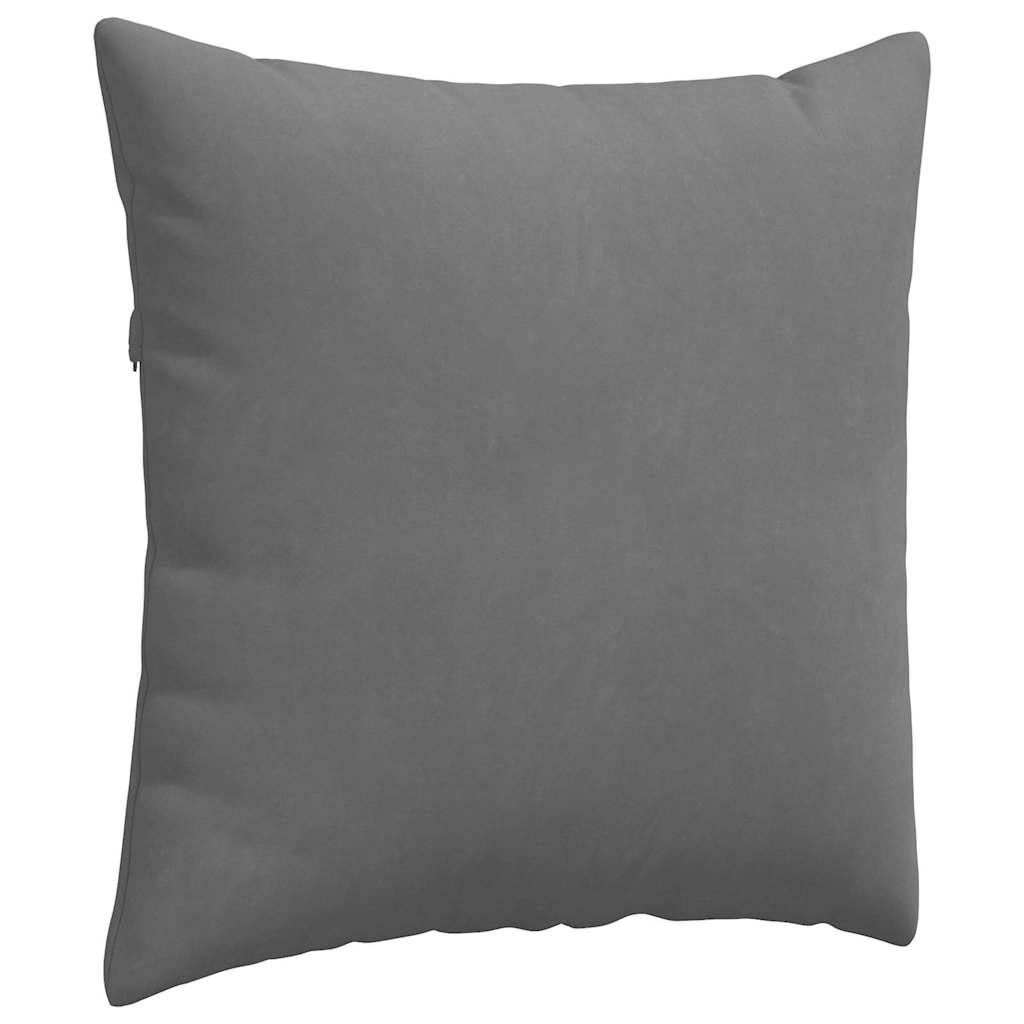 Sofa Pillows 2 pcs Dark Grey 80 x 80 cm Fabric