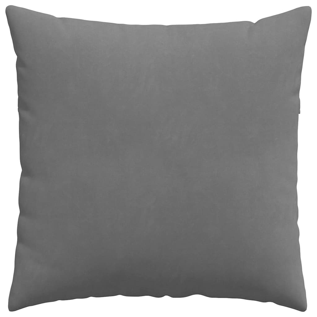 Sofa Pillows 2 pcs Dark Grey 80 x 80 cm Fabric