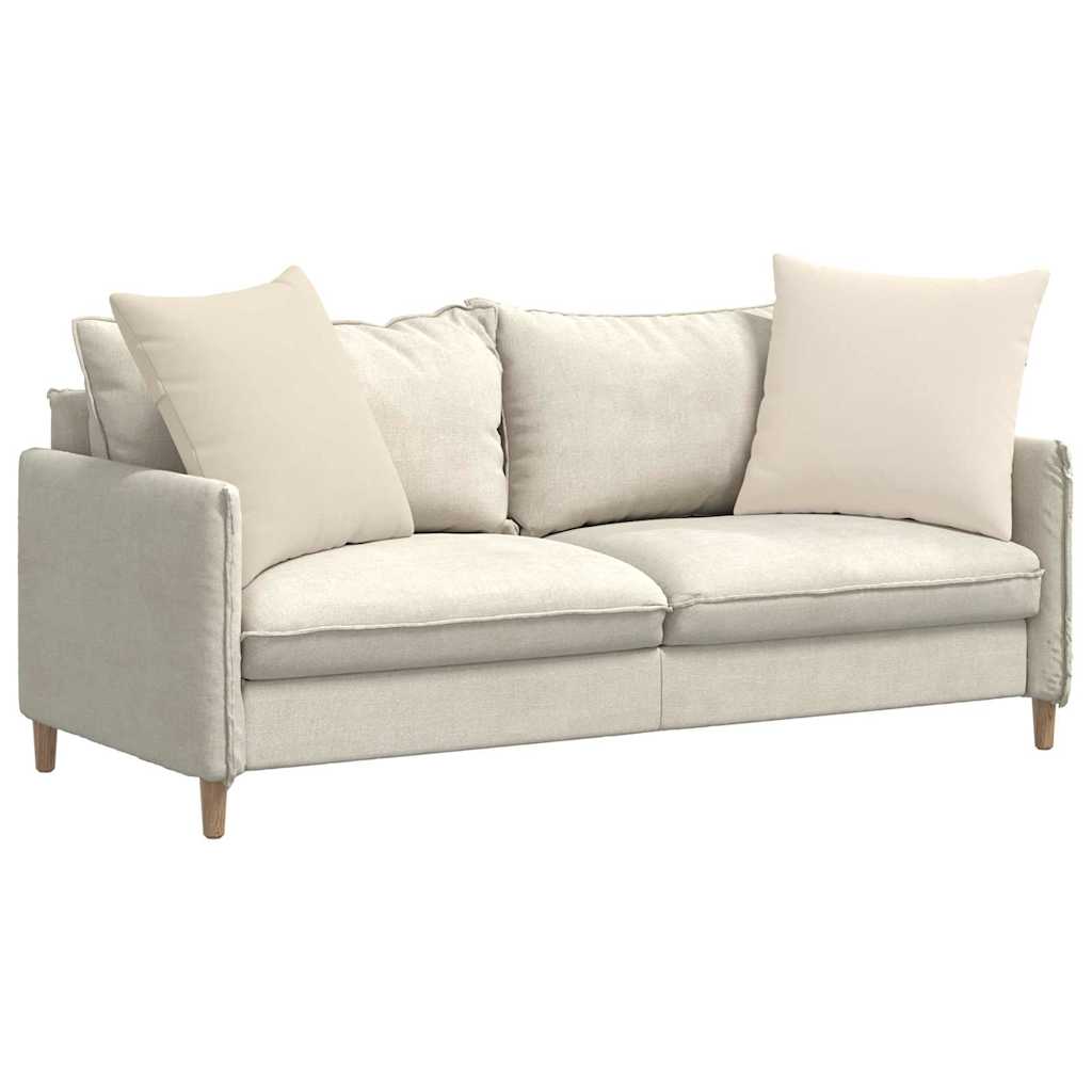 Sofa Pillows 2 pcs Beige 80 x 80 cm Fabric